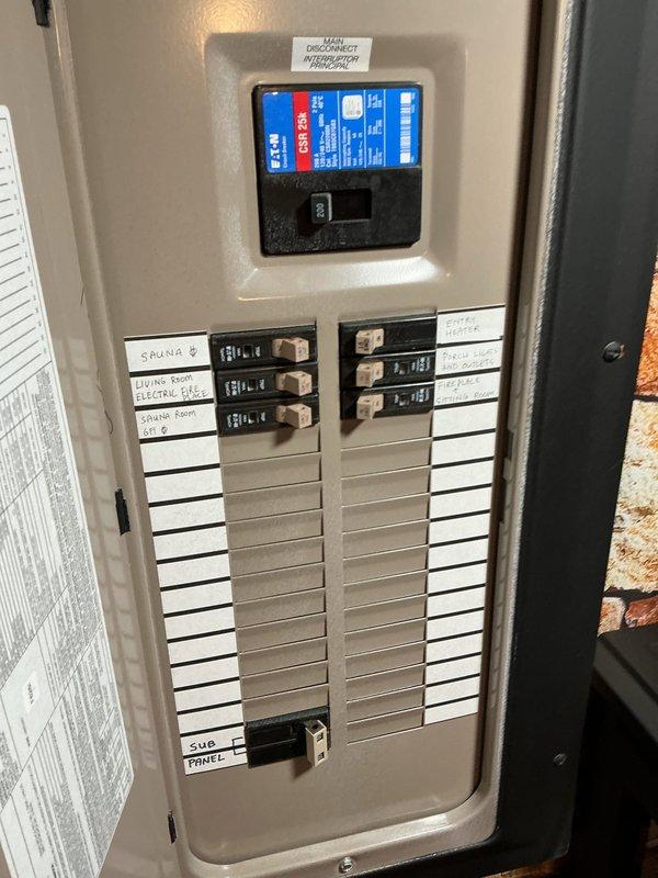 Completed scheduled heating maintenance on 8-year-old furnace system and performed AC tune-up on 7-year-old Armstrong Air unit. System operating properly at time of inspection. Verified electronic air filter functionality, inspected electrical panels and circuit breakers, and documented all components for maintenance records.
