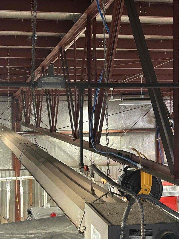 Responded to gas leak follow-up at commercial facility by transporting scissor lift to site and removing inline regulators to perform comprehensive pressure testing of gas line system. Conducted pressure test which successfully held at 23 psi, confirming system integrity and leak resolution. Work completed and system awaiting final inspection approval before return to service.