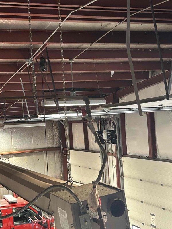 Responded to gas leak follow-up at commercial facility by transporting scissor lift to site and removing inline regulators to perform comprehensive pressure testing of gas line system. Conducted pressure test which successfully held at 23 psi, confirming system integrity and leak resolution. Work completed and system awaiting final inspection approval before return to service.