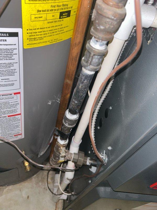 Responded to a no cooling complaint on a 12-year-old Goodman air conditioning system. Diagnosed and replaced a faulty dual run capacitor that was reading 4.9/5 mfd instead of the rated 50/5 mfd, restored cooling operation, cleaned outdoor coil, inspected air filter, verified proper temperature split across the evaporator, and checked all electrical connections for tightness and proper operation.