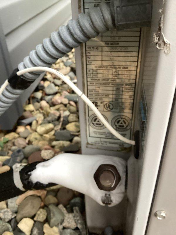 Responded to no cooling complaint on 15-year-old R22 air conditioning system. Upon arrival, found outdoor condenser unit with frozen evaporator coil. Shut down cooling system and activated fan-only mode to facilitate defrost process. Due to age of equipment, use of obsolete R22 refrigerant, and current system condition, scheduled comfort advisor appointment to discuss replacement options with homeowner.
