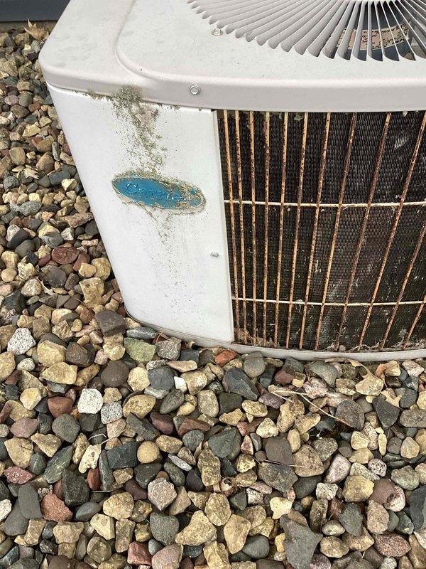 Responded to no cooling complaint on 15-year-old R22 air conditioning system. Upon arrival, found outdoor condenser unit with frozen evaporator coil. Shut down cooling system and activated fan-only mode to facilitate defrost process. Due to age of equipment, use of obsolete R22 refrigerant, and current system condition, scheduled comfort advisor appointment to discuss replacement options with homeowner.