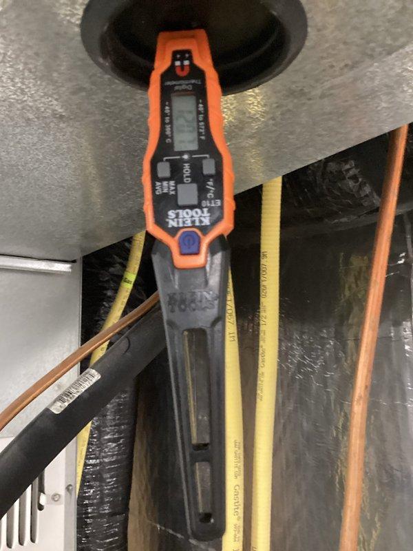 Completed comprehensive furnace tune-up on 10+ year old heating system. Performed full inspection of all components, verified system cleanliness, and confirmed safe operation. Inspected air filter showing dust accumulation and conducted electrical testing of system components. All safety checks passed and unit is operating within normal parameters.