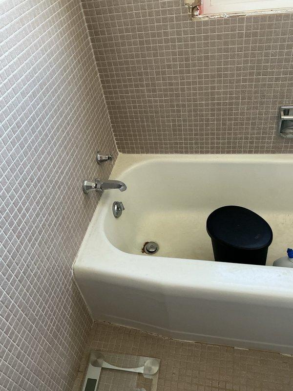 Installed customer-supplied American Standard toilet in bathroom with no complications. The installation was completed successfully during the scheduled appointment window, and the fixture is functioning properly.
