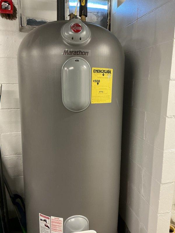 Installed customer-supplied American Standard toilet in bathroom with no complications. The installation was completed successfully during the scheduled appointment window, and the fixture is functioning properly.