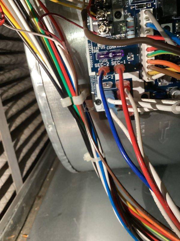 Replaced defective variable speed ECM blower motor with module on residential HVAC system. Motor was sourced from shop inventory and installation completed in approximately 2 hours. Verified proper wiring connections at control board, tested system operation, and confirmed motor functionality across all speed settings.