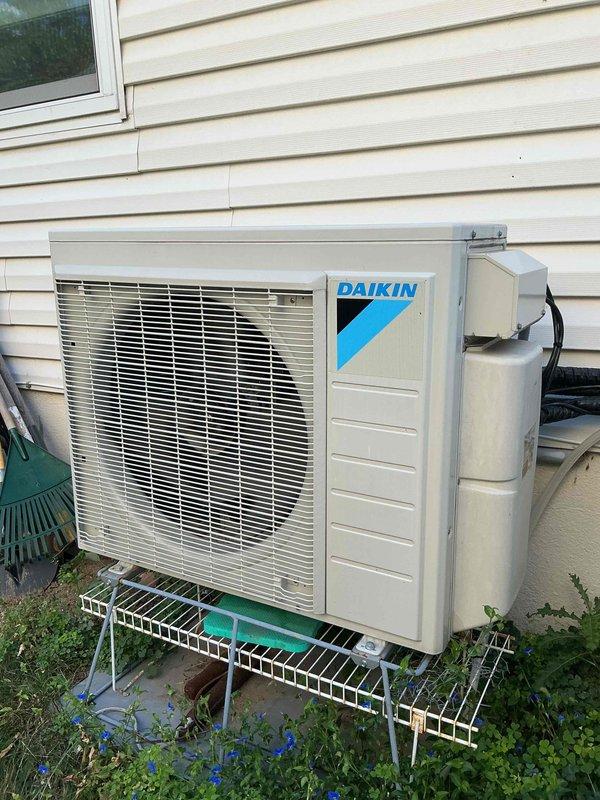 Completed comprehensive maintenance inspection on Daikin mini split system including all indoor heads and outdoor condenser unit. Inspected and verified all air filters, blower wheels, evaporator coils, and condenser coils were clean with no debris accumulation. Measured temperature differential across system and confirmed operating within manufacturer specifications. Evaluated outdoor unit condition, verified proper airflow through condenser coil and fan operation. 

Addressed customer concerns regarding recurring organic growth developing on internal components of indoor air handler units despite regular filter maintenance and previous deep cleaning performed in August. Discussed causation factors contributing to mold development in mini split systems, including humidity levels, airflow patterns, and environmental conditions. Evaluated current iWave air purification device installed in system and its potential contribution to dust adhesion on blower components, which may create condi
