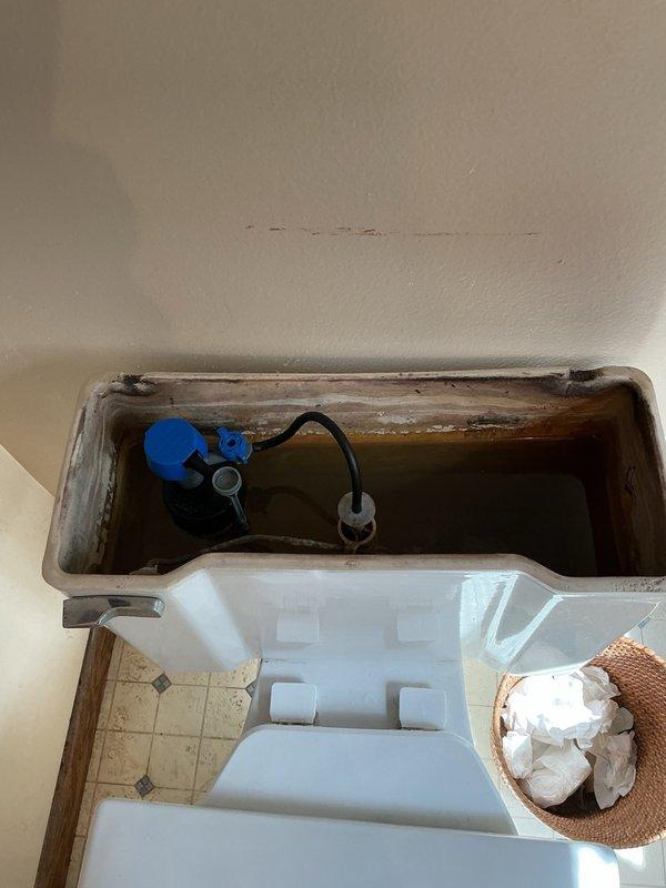Replaced non-adjustable fill valves with adjustable units on two toilets to address slow tank filling issues. Throttled down water flow to the bowl to prioritize faster tank refilling, resulting in a 90-second fill time for the upstairs toilet and improved performance on the smaller downstairs unit. Advised that if adjustable valves do not resolve the filling concerns, complete toilet replacement would be the remaining solution.
