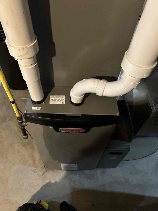 Completed comprehensive furnace tune-up and maintenance inspection on residential heating unit as part of recurring preventative maintenance agreement. Performed standard safety checks, verified proper operation of all furnace components, inspected gas line connections and PVC venting system, and confirmed unit is functioning efficiently with no issues identified.