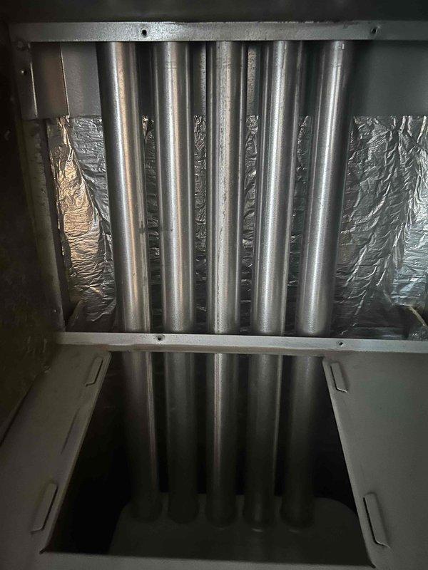 Completed comprehensive furnace and air conditioning tune-up for residential HVAC system. Addressed no-cool condition caused by accidentally severed power cord near outdoor AC unit. Performed thorough cleaning of extremely dirty condenser coils by washing unit, restoring proper airflow and heat exchange capability for optimal system performance.