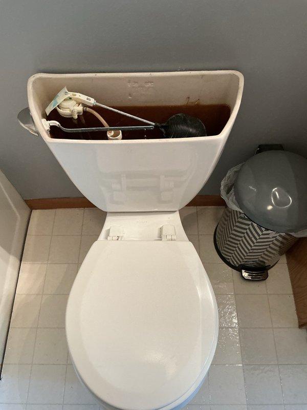 Responded to a water leak originating from an upstairs toilet that was leaking from the base and causing damage to the basement below. Removed and replaced the failed toilet with a new Gerber unit, ensuring proper wax ring seal and secure mounting to prevent future leaks. Additionally addressed two dripping bathroom vanity faucets by installing new Moen lavatory faucets with chrome finish and porcelain handles. All fixtures were tested for proper operation and verified leak-free upon completion.