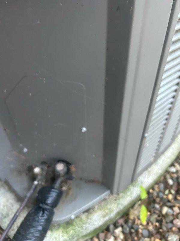 Completed comprehensive AC tune-up on 4-year-old Lennox system. Discovered and removed extremely dirty impact debris from outdoor condenser coils, replaced air filter, performed thorough coil cleaning, verified refrigerant charge levels, and confirmed all system components operating within normal parameters. Recommended ongoing maintenance schedule for regular coil and filter cleaning to maintain optimal system efficiency.