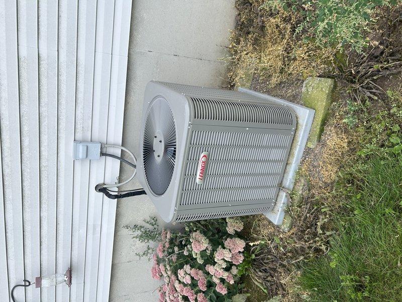 Performed comprehensive maintenance on residential furnace and air conditioning system. Tested furnace operation and inspected flame sensor, igniter, and heat exchanger with all components functioning properly. Air filter found clean and temperature rise measured within manufacturer specifications. Transitioned system to cooling mode and pressure-washed condenser coil to remove accumulated dirt and debris. Tested all electrical components and verified proper operation of outdoor condensing unit. System operating at optimal performance levels with no deficiencies noted.