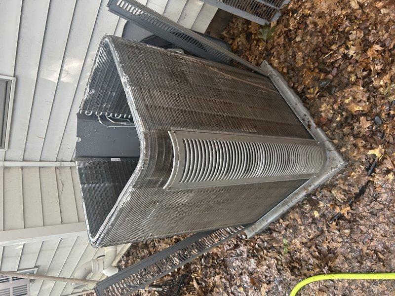 Completed comprehensive seasonal maintenance on 2-year-old HVAC system including both heating and cooling components. Performed furnace tune-up with operational testing, cleaned flame sensor, inspected igniter, verified gas pressure within specifications, replaced air filter, and inspected blower motor assembly. Cleared condensate drain lines to ensure proper drainage and prevent overflow. Transitioned system to cooling mode and performed exterior condenser coil cleaning to remove debris and restore optimal airflow. Tested all air conditioning components including compressor, fan motor, and capacitor. Measured temperature differential across evaporator coil confirming adequate system performance. All heating and cooling equipment operating within manufacturer specifications with no deficiencies noted.