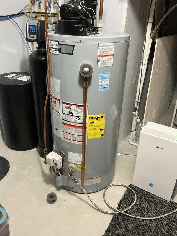Completed annual plumbing inspection including comprehensive water heater flush on A.O. Smith unit and full system evaluation of residential plumbing infrastructure. Inspected all accessible plumbing components, drain lines, water supply lines, copper piping connections, water softener system, and associated fixtures throughout the property. All systems found to be operating properly with no leaks, drainage issues, or deficiencies noted.