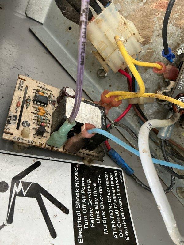 Responded to no heat call on 5-year-old system with tripped breaker. Upon inspection, found tripped fuse at furnace and failed contactor on condensing unit. Reset fuse, replaced defective contactor, and reset control board to restore system operation.

Diagnosed electrical fault that caused breaker trip, traced issue to failed contactor creating overcurrent condition. Inspected Lennox control board for damage from power interruption, verified all wire connections secure, and tested system operation after repairs. Confirmed proper heating function and normal electrical draw before clearing the call.