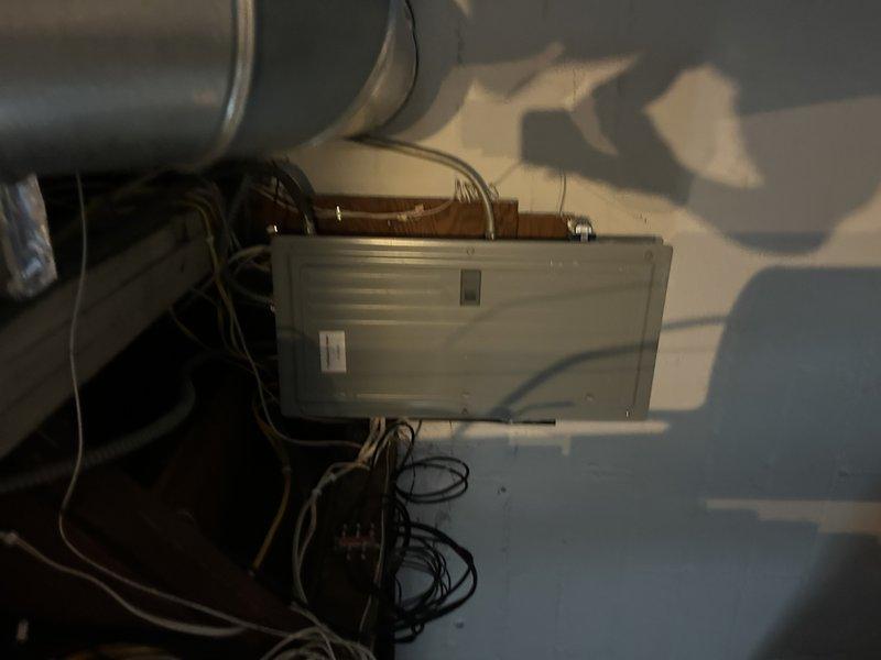 Responded to gas line repair service call at residential property. Upon inspection of the attic-mounted furnace system, identified a faulty gas line fitting requiring replacement. Successfully replaced the compromised brass fitting connecting the gas supply line to the furnace, ensuring proper threading and secure connections. Verified system integrity and tested for gas leaks following repair completion.