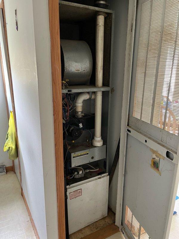 Responded to no heat/cool/fan operation following thermostat replacement. Upon arrival, diagnosed that common wire had been incorrectly terminated during DIY thermostat installation, causing system malfunction. Customer had attempted to correct the wiring but tripped the low voltage fuse in the process. Replaced blown low voltage fuse on furnace control board and verified proper thermostat wiring connections. Tested all system functions including fan operation, cooling mode, and heating mode—all operated correctly. Discussed equipment age and condition with customer, who requested replacement pricing information.