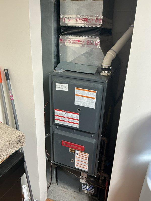 Responded to no heat call on 10-year-old furnace with intermittent heating issues. Upon diagnostic inspection, found multiple critical component failures including failing flame sensor and ignitor, inducer draft motor drawing high amperage, and suspected exhaust leak in secondary heat exchanger that could not be fully confirmed due to access limitations. Unit was operational at time of arrival but exhibited unreliable performance. Due to age of equipment and extent of multiple simultaneous failures requiring costly repairs, recommended full system replacement. Documented conditions with photos and scheduled replacement estimate appointment.