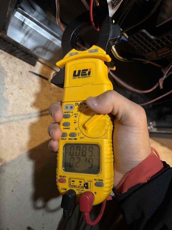 Completed comprehensive maintenance inspection on 3-year-old furnace and air conditioning system. Inspected and verified proper operation of furnace components including air filter, temperature split, burners, flame sensor, igniter, blower motor, capacitor, condensate drain, and heat exchanger with all components functioning within normal parameters. Performed AC maintenance including inspection of thermostat, temperature split, outdoor condenser unit, evaporator and condenser coils, motors, capacitors, compressor, and condensate drain system. Verified 410A refrigerant charge and pressures at 61-degree ambient temperature. Measured electrical performance including voltage and amperage readings on system components. Both heating and cooling systems operating normally with no deficiencies noted at time of service.