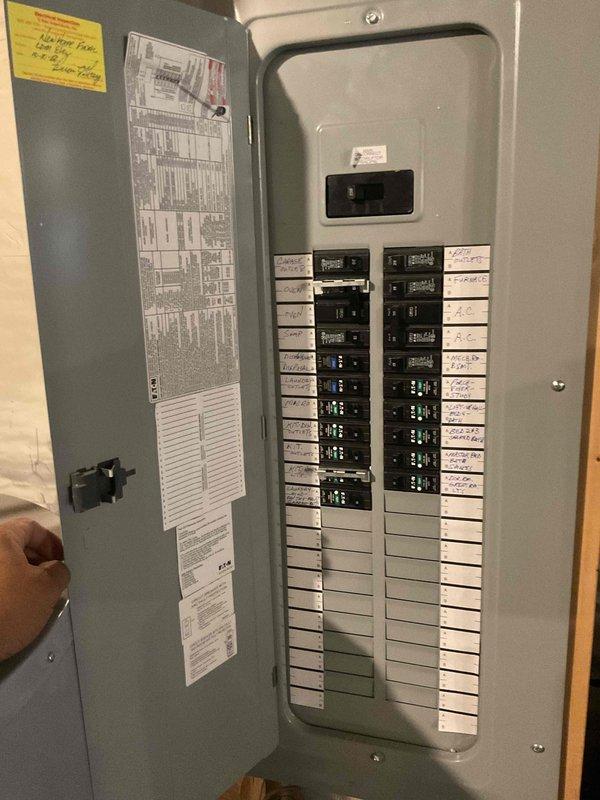 Performed leak search on residential HVAC system including inspection of outdoor condensing unit, refrigerant line set, and electrical components. No leaks detected at this time; system may require additional observation period to identify intermittent issues. Scheduled follow-up visit for continued monitoring and assessment.