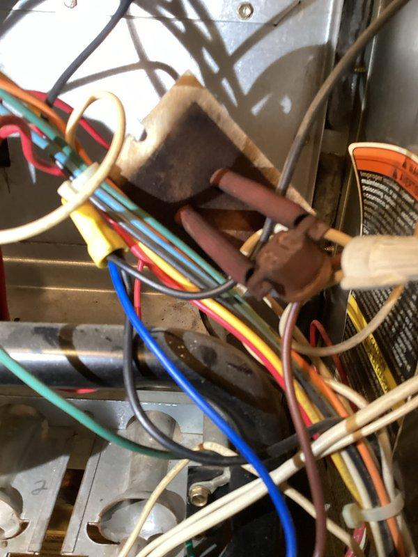 Performed municipal HVAC inspection on residential furnace system. Unit currently operational, however visual inspection revealed significant deterioration of the heat exchanger with visible corrosion and surface degradation. Documentation completed with photographic evidence of compromised heat exchanger condition and recommendation provided to property owner for immediate attention due to potential safety concerns.