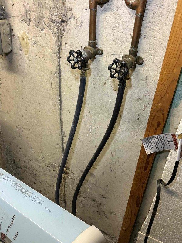 Completed comprehensive plumbing inspection for recurring maintenance service. Inspected kitchen sink plumbing including chrome faucet assembly, side sprayer attachment, and drainage system with no immediate concerns noted. Evaluated basement utility area plumbing infrastructure including copper supply lines, shut-off valves with star-handle controls, and flexible connector hoses. Documented condition of exposed piping and valve operation. Identified areas requiring attention and provided estimate for recommended repairs.