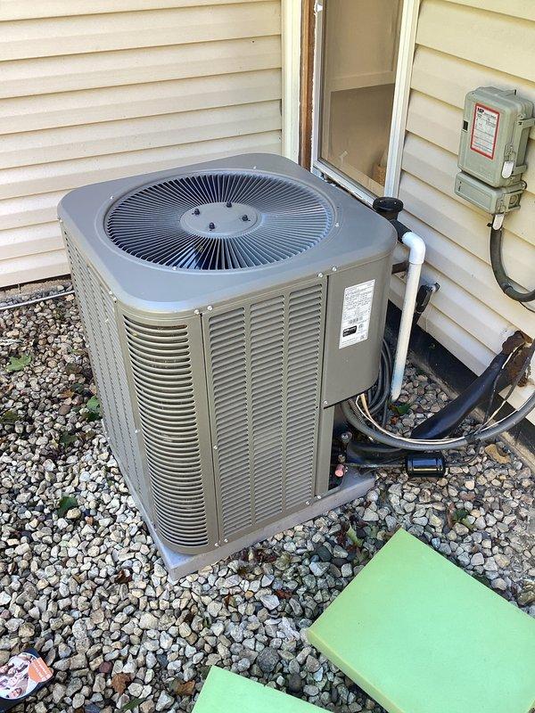 Responded to service call for air conditioning system requiring refrigerant. Upon inspection, system was found to be low on R410A refrigerant. Added two pounds of R410A refrigerant from stock to bring system to proper charge levels. Verified proper system operation and confirmed refrigerant charge is now within manufacturer specifications using diagnostic gauges.