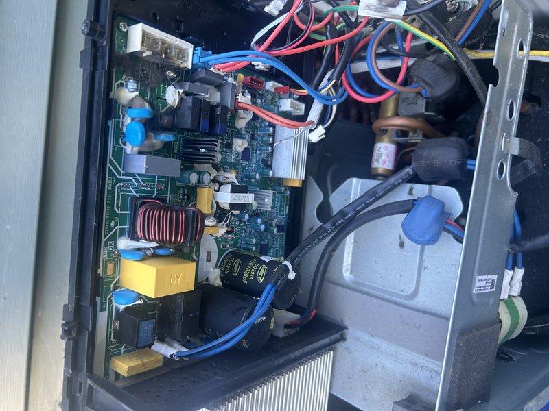Responded to service call for mini-split system experiencing operational issues. Replaced control board under manufacturer warranty and contacted technical support to obtain proper DIP switch configuration for the new board, as settings differed from original unit. Upon testing, compressor cycled on briefly then shut down. Verified standing refrigerant pressures were within normal range for ambient conditions. Performed diagnostic testing on condenser fan motor with technical support guidance, revealing unstable resistance readings indicating motor failure. Determined that additional condenser fan motor replacement and second control board will be required to restore system operation. 

Completed scheduled furnace maintenance during same visit. Tested temperature sensors and confirmed proper operation. Inspected air filter and found it clean. Cleared condensate drain line to ensure proper drainage. Inspected and verified flame sensor and igniter condition. Checked blower compartment an