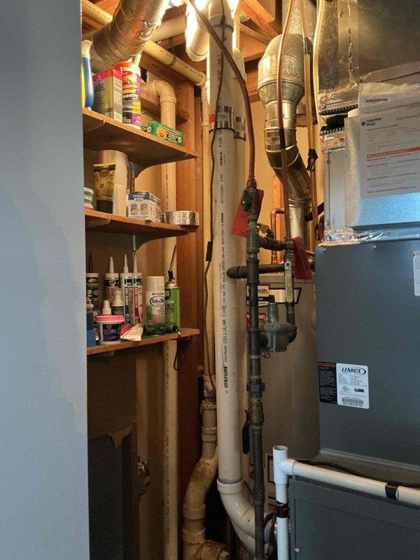 Performed comprehensive furnace tune-up and inspection on 14-year-old Lennox unit. Verified ignition system and flame safety operation within normal parameters. Inspected burners, confirmed cleanliness and proper operation. Tested gas valve, control board, blower motor, and capacitor—all functioning correctly. Conducted heat exchanger inspection, noting rust formation near secondary heat exchanger and deterioration around several observation ports, though no active breaches detected at this time. Performed combustion analysis with satisfactory results and confirmed temperature rise within manufacturer specifications. Documented findings with photographs of equipment and control board. Discussed system condition and available options with homeowner for future consideration.