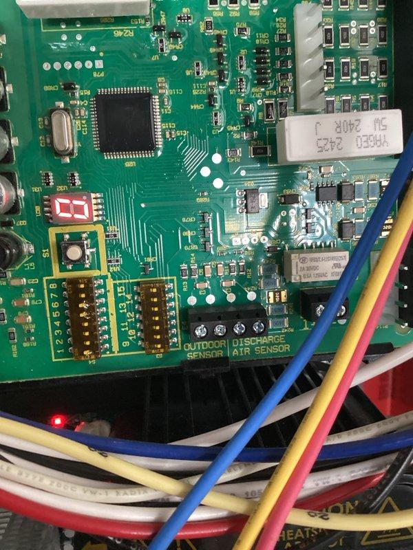 Performed comprehensive commissioning and verification on three EL18KSLV side discharge heat pump systems. Verified and adjusted all dipswitch settings on control boards, confirmed proper refrigerant charge levels on all three units, and inspected air filters, blower speeds, and control configurations for each indoor air handler. 

Programmed and configured VisionPro thermostats with scheduling parameters and verified all settings for proper system operation. Confirmed humidifier functionality with setpoint at 35% relative humidity. Tested HRV ventilator operation and confirmed normal performance across all mechanical ventilation components.

Identified condensate drainage concern on garage unit due to previous freeze-up during extreme cold weather conditions and currently evaluating alternative drain routing solutions. Discussed thermostat compatibility limitations with two-wire configuration that necessitated VisionPro installation instead of originally specified E30 models, explorin