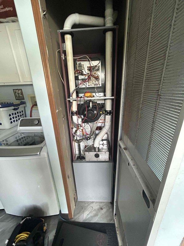 Completed scheduled heating maintenance and furnace tune-up as part of preventative maintenance agreement. Performed comprehensive system inspection including burner assembly, heat exchanger, electrical components, control boards, and wiring connections. Verified proper operation of all mechanical and safety components, checked airflow through ductwork and venting system, and documented system condition with interior component photography.