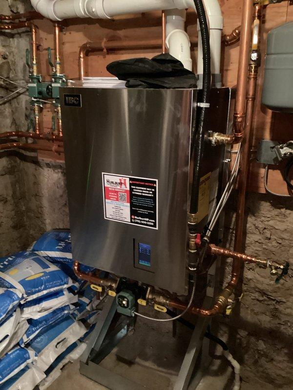 Completed scheduled heating maintenance on an IBC boiler system as part of a maintenance agreement. No active problems or concerns were reported prior to the visit.

Performed comprehensive tune-up and safety inspection of the boiler system. Conducted thorough cleaning of the flame sensor to ensure proper flame detection and safe operation. Inspected and tested igniters, confirming both components were functioning correctly and in good condition.

Inspected and cleared the condensate trap to ensure proper drainage and prevent potential water backup issues. Evaluated all circulation pumps and burners, verifying operational status and performance within manufacturer specifications.

Tested gas valve operation and confirmed proper functionality with no irregularities detected. Verified combustion process and flame characteristics to ensure safe and efficient operation. Monitored system water pressure throughout the inspection, confirming adequate pressure levels were maintained.

Inspecte