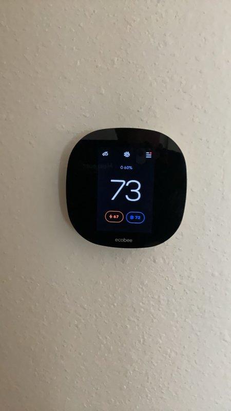 Completed full-system maintenance on 7-year-old Bryant 926TB60100V21A-B furnace and Bryant 127ANA036-B 3-ton single-stage condenser. Inspected heat exchanger coating condition and verified proper operation of both units. Identified Ecobee thermostat configuration error showing Cool 2 call on single-stage condenser; corrected settings to 2-stage heat / 1-stage cool with no Y2 cooling call to match equipment capabilities. Measured subcooling at 9.5°F against rated 14°F specification with dirty filter in place at 73°F outdoor and 72°F indoor temperatures. Addressed conflicting thermostat temperature settings between Auto and AC-only modes and discussed proximity of thermostat to sensor affecting system operation. Evaluated aged Honeywell HZ322 UV system with bulb unreplaced since 2020; advised of potential bulb breakage during removal due to age and recommended replacement options including alternate base or complete UV system upgrade. Coordinated follow-up for filter replacement pricing 