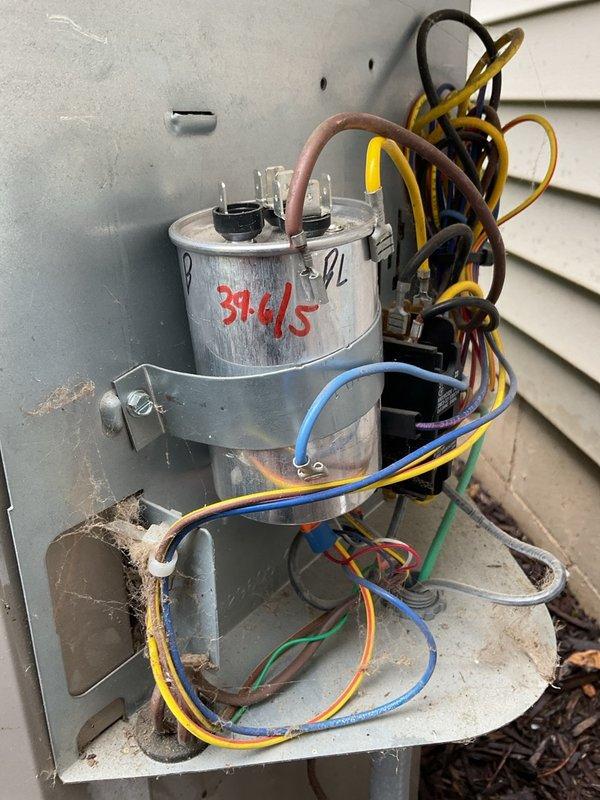 Completed full-system maintenance on 7-year-old Bryant 926TB60100V21A-B furnace and Bryant 127ANA036-B 3-ton single-stage condenser. Inspected heat exchanger coating condition and verified proper operation of both units. Identified Ecobee thermostat configuration error showing Cool 2 call on single-stage condenser; corrected settings to 2-stage heat / 1-stage cool with no Y2 cooling call to match equipment capabilities. Measured subcooling at 9.5°F against rated 14°F specification with dirty filter in place at 73°F outdoor and 72°F indoor temperatures. Addressed conflicting thermostat temperature settings between Auto and AC-only modes and discussed proximity of thermostat to sensor affecting system operation. Evaluated aged Honeywell HZ322 UV system with bulb unreplaced since 2020; advised of potential bulb breakage during removal due to age and recommended replacement options including alternate base or complete UV system upgrade. Coordinated follow-up for filter replacement pricing 