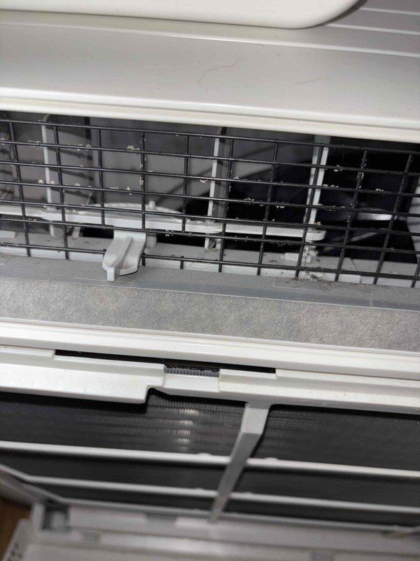 Responded to service call for musty odor complaint in mini-split system following previous maintenance visit. Verified both indoor units were operating correctly with proper cooling and drainage function. Inspected first unit reporting musty smell and found no visible mold or buildup, though discussed potential evaporator coil cleaning to address odor concern. Inspected second unit and discovered mold growth on blower wheel, interior panels, and grill assembly. Provided estimate for deep cleaning of both indoor mini-split heads, which was declined at this time, and forwarded written estimate for future consideration.