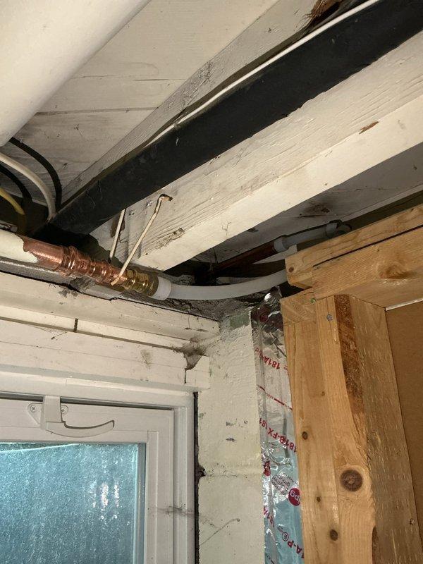 Responded to a service call for a leaking exterior hose bib. Upon inspection, verified that the shut-off valve controlling water flow to the frost-free hose bib was functioning properly. Diagnosed the issue as a stem leak that occurred whenever the hose bib was turned on. Removed the defective hose bib and installed a new frost-free hose bib in its place. Completed all necessary water line connections and tested the fixture for proper operation. Confirmed no leaks and verified full functionality of the replacement hose bib.