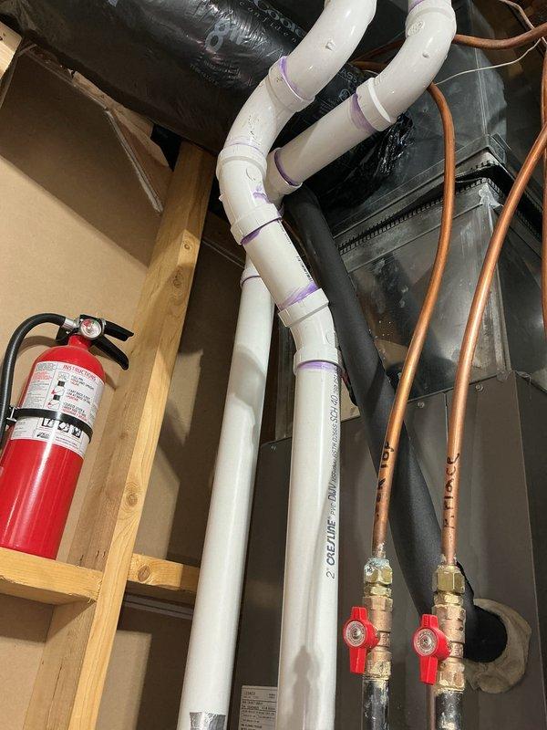 Completed comprehensive furnace tune-up on one-year-old system under warranty. Verified all components operating within manufacturer specifications, confirmed proper gas pressure levels, and tested carbon monoxide levels in flue with safe readings. Provided customer instruction on thermostat programming and setup upon request, ensuring proper system operation and user understanding of controls.