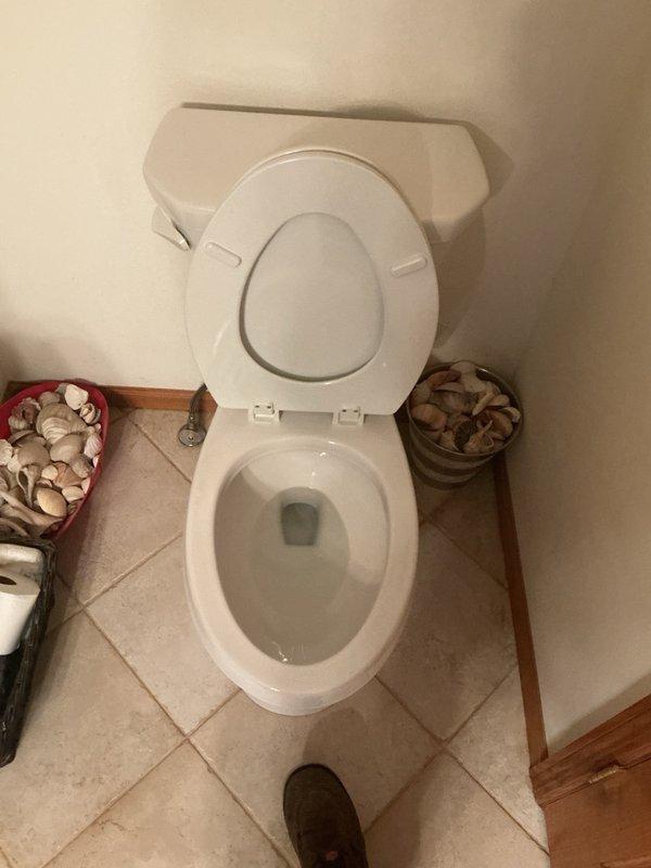 Responded to service call for toilet that would not flush and intermittent kitchen sink drainage issues. Upon inspection, discovered obstruction lodged in toilet P-trap that could not be cleared. Removed existing toilet, extracted debris from P-trap, and installed new toilet to restore proper function. Verified flush operation and drainage upon completion.