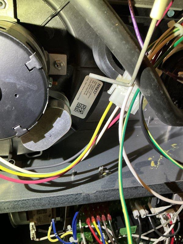 Completed scheduled heating maintenance on a 2-year-old furnace system operating under maintenance agreement. Performed comprehensive tune-up including inspection of blower motor assembly, electrical connections, and wire harnesses. System found to be functioning properly with all components operating within normal parameters; no repairs or upgrades required at this time.