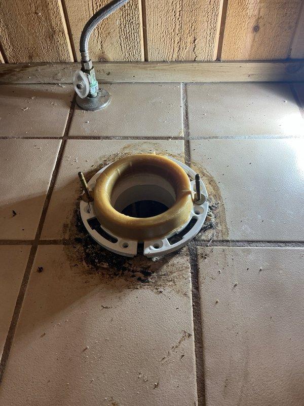 Removed and disposed of existing toilet fixture. Installed new Toto Drake 2-piece toilet with integrated Toto Washlet bidet seat. Ensured proper wax ring seal at floor flange connection and verified all water supply connections were secure and leak-free. Tested toilet flush operation and bidet functionality to confirm proper installation and performance.