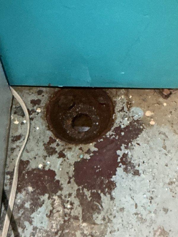 Responded to main line backup affecting floor drain. Upon inspection, determined floor drain was draining slowly due to sediment buildup in P-trap rather than a complete blockage. Camera inspection revealed three root balls located 27-37 feet into the main sewer line. Performed complete main line cleaning to remove all root obstructions, conducted video camera inspection to verify clearance, and vacuumed floor drain to remove sediment from P-trap, restoring proper drainage throughout the system.