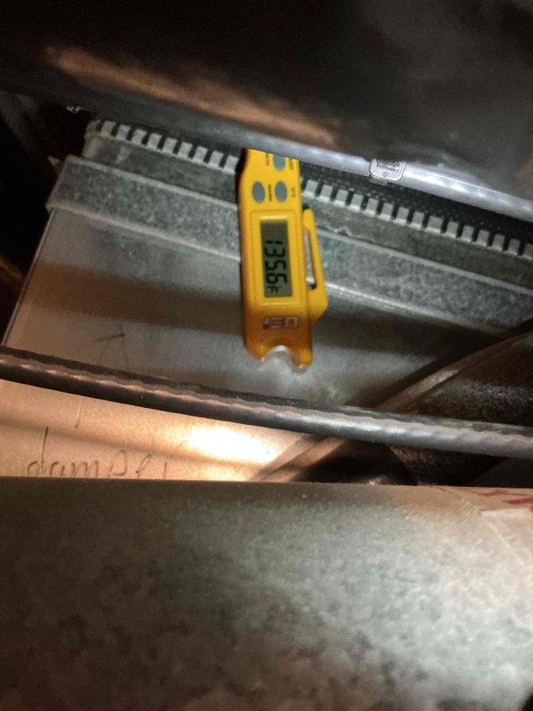 Performed annual heating maintenance on a 20-year-old Carrier furnace, one gas fireplace, and one humidifier. Comprehensive inspection revealed ignition and flame safety systems operating within specifications, gas valve functioning properly, clean burners, acceptable amperage draws, blower capacitor in good condition, clean blower wheel, operational control board, satisfactory combustion analysis results, and temperature rise within manufacturer specifications. Critical safety issue identified: cracked heat exchanger presenting potential carbon monoxide hazard. Executed immediate safety shutdown procedures and applied lockout/tagout to prevent equipment operation. Conducted combustion testing and documented findings with photographs. Reviewed all available options with homeowner and coordinated follow-up service advisor consultation to discuss replacement solutions.
