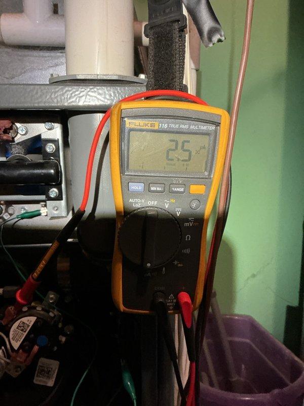 Completed comprehensive tune-up maintenance on 10-year-old Daikin furnace system. Removed and scrubbed flame sensor to ensure proper ignition detection and system safety. Flushed condensation drain line to prevent blockages and water damage. Performed full system diagnostics including inspection and testing of blower motor, inducer motor, and capacitor—all components operating within normal parameters. Conducted carbon monoxide level testing with results confirming safe operation. Identified air filter requiring replacement and advised customer accordingly. All electrical connections verified secure, and system confirmed to be functioning properly at time of service. Recommend scheduling follow-up maintenance inspection next heating season to ensure continued optimal performance.