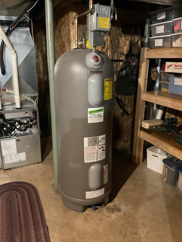 Performed annual maintenance on a 2025 Lennox EL297 LP furnace. Verified inlet and outlet gas pressures were within manufacturer specifications. Cleaned flame sensor with Scotch-Brite pad to ensure proper flame detection. Verified inducer capacitor value and inspected all control board connections for proper seating and integrity. Tightened electrical wiring connections throughout the unit. Confirmed intake and exhaust terminations were clear and properly positioned. Flushed floor-draining condensate trap with 40 oz of water to ensure proper drainage. System tested and operating as designed. Homeowner enrolled in maintenance plan for ongoing furnace and air conditioner service.