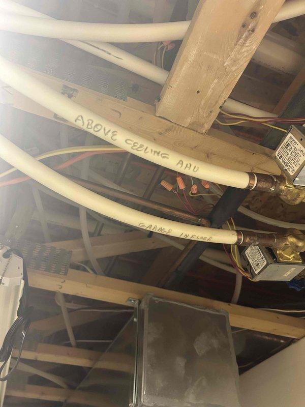 Performed comprehensive maintenance on 15-year-old heating and cooling systems including boiler and air conditioning unit. Cleaned outdoor condenser unit, flushed indoor condensate drain lines, and inspected all electrical connections and components for proper operation. Conducted operational tests on both heating and cooling modes to verify system performance and confirm all equipment functioning within normal parameters.