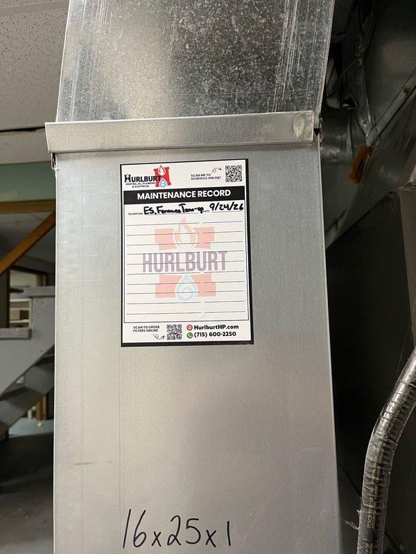 Completed routine furnace maintenance on 3-year-old Lennox heating system as part of Family Rewards agreement. Performed comprehensive tune-up including inspection of all routine components, safety systems check with no compromises identified, and filter replacement. System tested and operated normally with 55° temperature rise after 15-minute run cycle, confirming proper functionality for the heating season.
