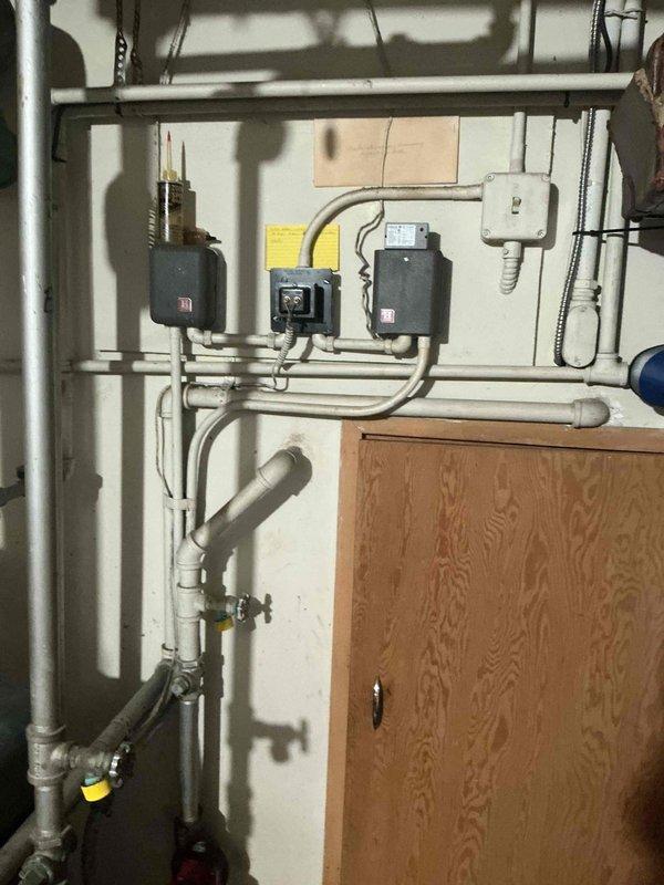 Responded to no-heat call on boiler system. Found control stuck in fault position preventing unit operation. Reset control mechanism, verified proper operation, and tested system through complete heating cycle. Unit restored to normal function with heat output confirmed.
