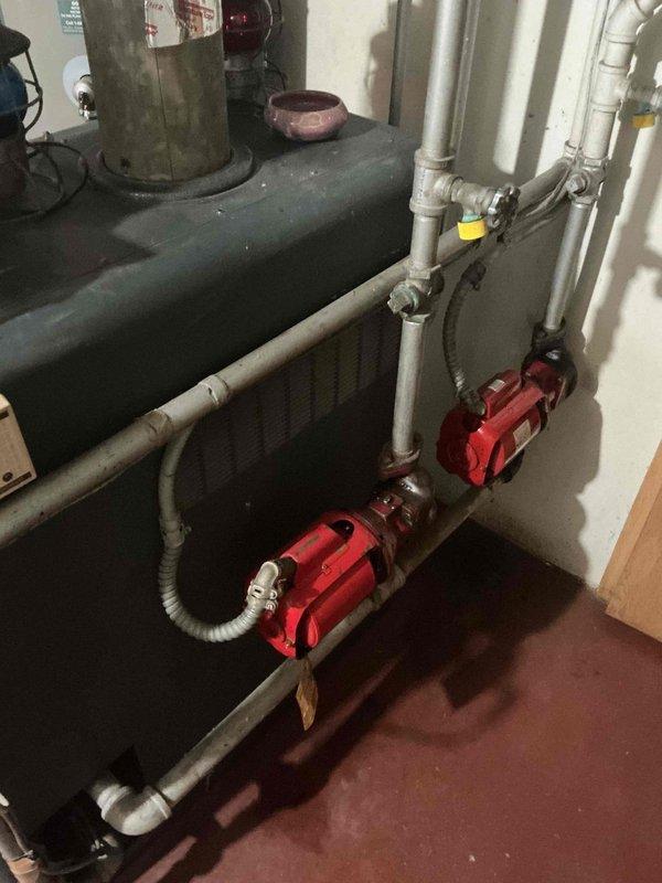 Responded to no-heat call on boiler system. Found control stuck in fault position preventing unit operation. Reset control mechanism, verified proper operation, and tested system through complete heating cycle. Unit restored to normal function with heat output confirmed.
