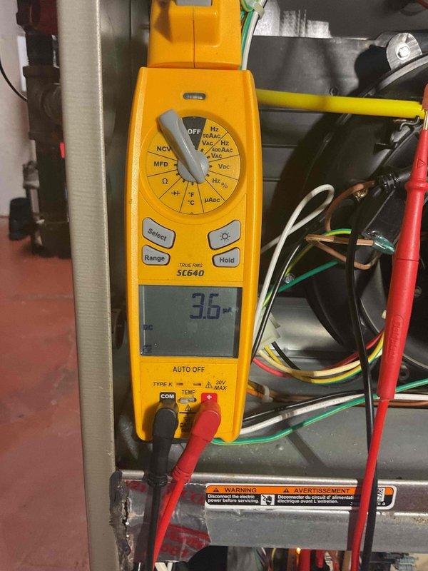 Completed annual preventative maintenance heating visit on Carrier furnace and humidifier system. Performed comprehensive tune-up including electrical diagnostics with multimeter, inspected all mechanical components, tested system operation, and verified proper functionality of both units. All equipment operating within normal parameters with no issues found.